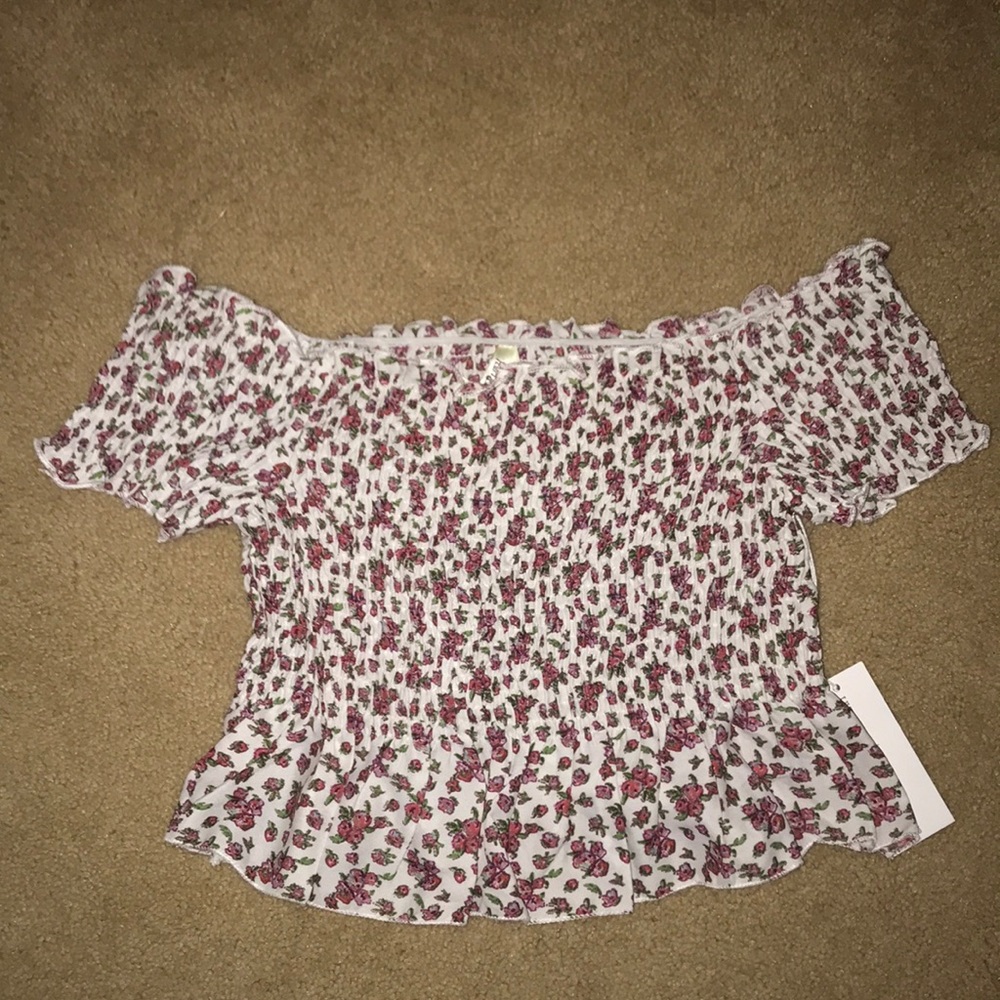 Strapless crop top